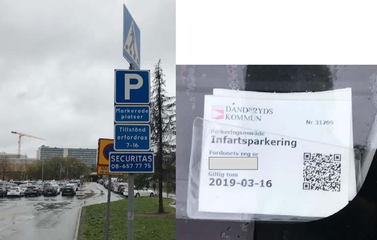 INFARTSPARKERING I TAPPSTRÖM 15 På infartsparkeringen är det gratis att parkera mellan kl 07:00-16:00 om du har rätt parkeringstillstånd.