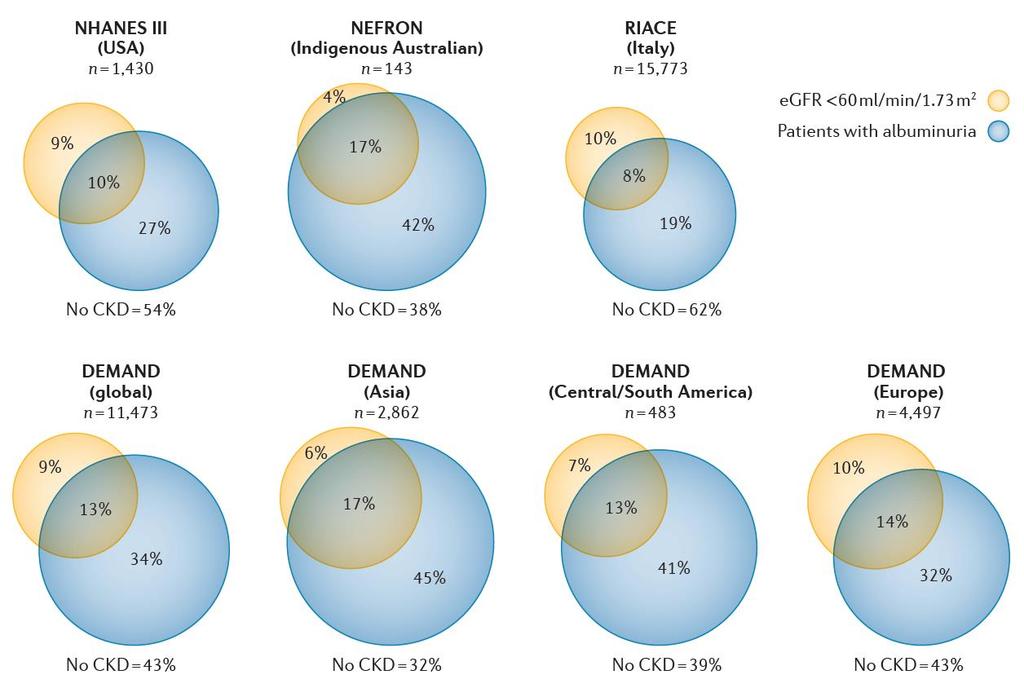 Prevalens av nefropati hos patienter med DM typ 2 i olika studier Thomas MC, Brownlee