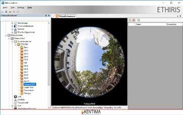 Virtuella kameror används i Ethiris Client precis som vilken annan kamera som helst och kan till exempel läggas in i klientvyer som