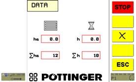 IOBU - TERMINALEN datameny Testmeny F9 T T2 T7 T8 T9 T0 F0 a b e g c i f d i g h e j T8 Raderar detaljräknaren (ha, h) Återställning av delräknarna:.