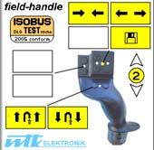 Kontrollera joystickfunktionstangenternas beläggning Tryck på T8 i startmenyn.
