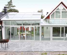 Schüco FWS 50: För maximalt ljusinsläpp kan taket tillverkas helt eller delvis av glas.