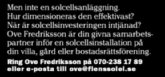 S E SOLCELLER RÅDGIVNING UTBILDNING REMNELIUS 2018 Äntligen vår!