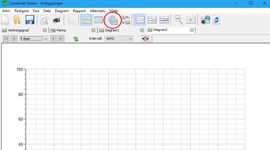 Starta CombiLab Viewer. 2. Välj menyn Arkiv - Ny. 3. Välj sedan Diagrambild.