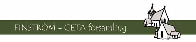 Lunch till förmån för Insamlingen Gemensamt Ansvar i Geta församlingshem den 31.3 efter Högmässan som börjar kl. 11 Meny: Köttfärssås, bröd, kaffe och kaka. 10 för vuxna och 5 för barn.