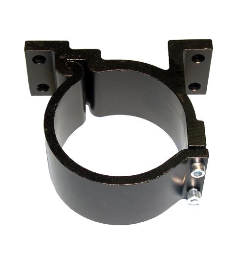 För oljepumpar med stora luftmotorn (dia 75 mm) 0,5 kg rt.nr: 0102138 nodized aluminium wall bracket For 1:6 ratio oil pumps, Including fastening screws. For oil pumps with the larger air motor (dia.