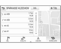 56 Navigation Välj vilken typ av trafikhändelser som ska undvikas. TMC-stationer TMC-radiostationerna levererar information om den aktuella trafiksituationen som vägs in i beräkningen av rutten.