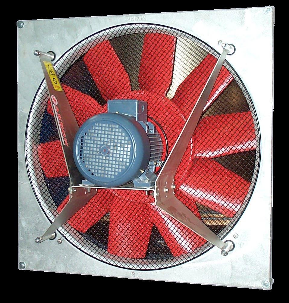 PFV Axialfläktar för vägg- eller modulmontage Axial flow fan units for wall or modular mount Akrons axialfläkt PFV för vägg- eller modulmontage, där flera fläktar monteras parallellt, är avsedd för