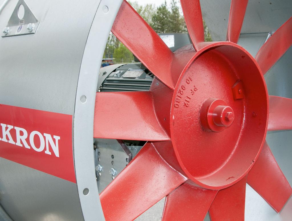 The shapes, pitch angles and numbers of the aerofoil-profiled blades are thoroughly tested to give best possible efficiency.