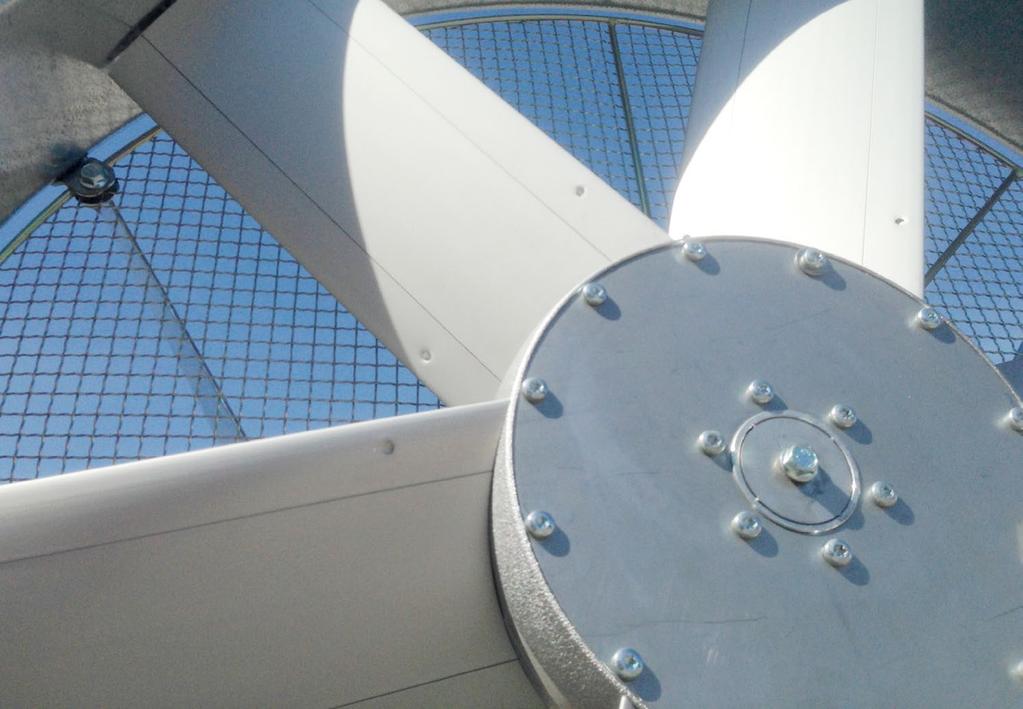 PFe Reverserbara fläkthjul med justerbar bladvinkel Reversible impellers with adjustable pitch angle Akrons reverserbara axialfläkthjul PFe med justerbara blad möjliggör optimering för maximal