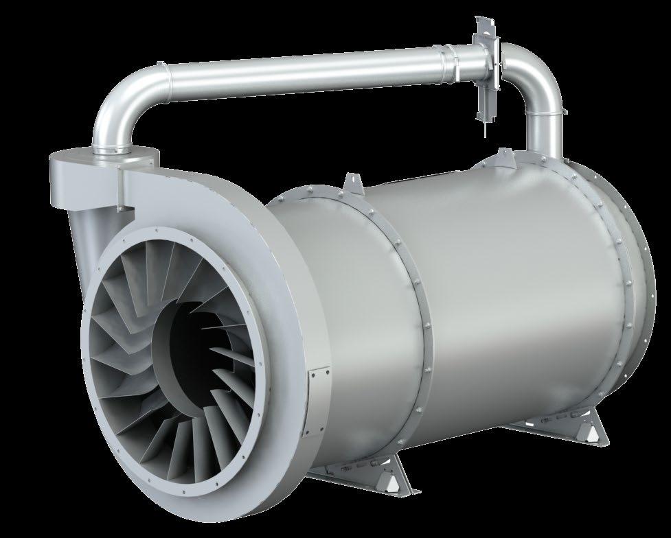 TC Turboclean stoftavskiljningsfläkt Turboclean particle extraction fan Akrons stoftavskiljningsfläkt Turboclean (TC) är ett kombinerat fläkt- och avskiljningsaggregat avsett att rena stoftbemängd