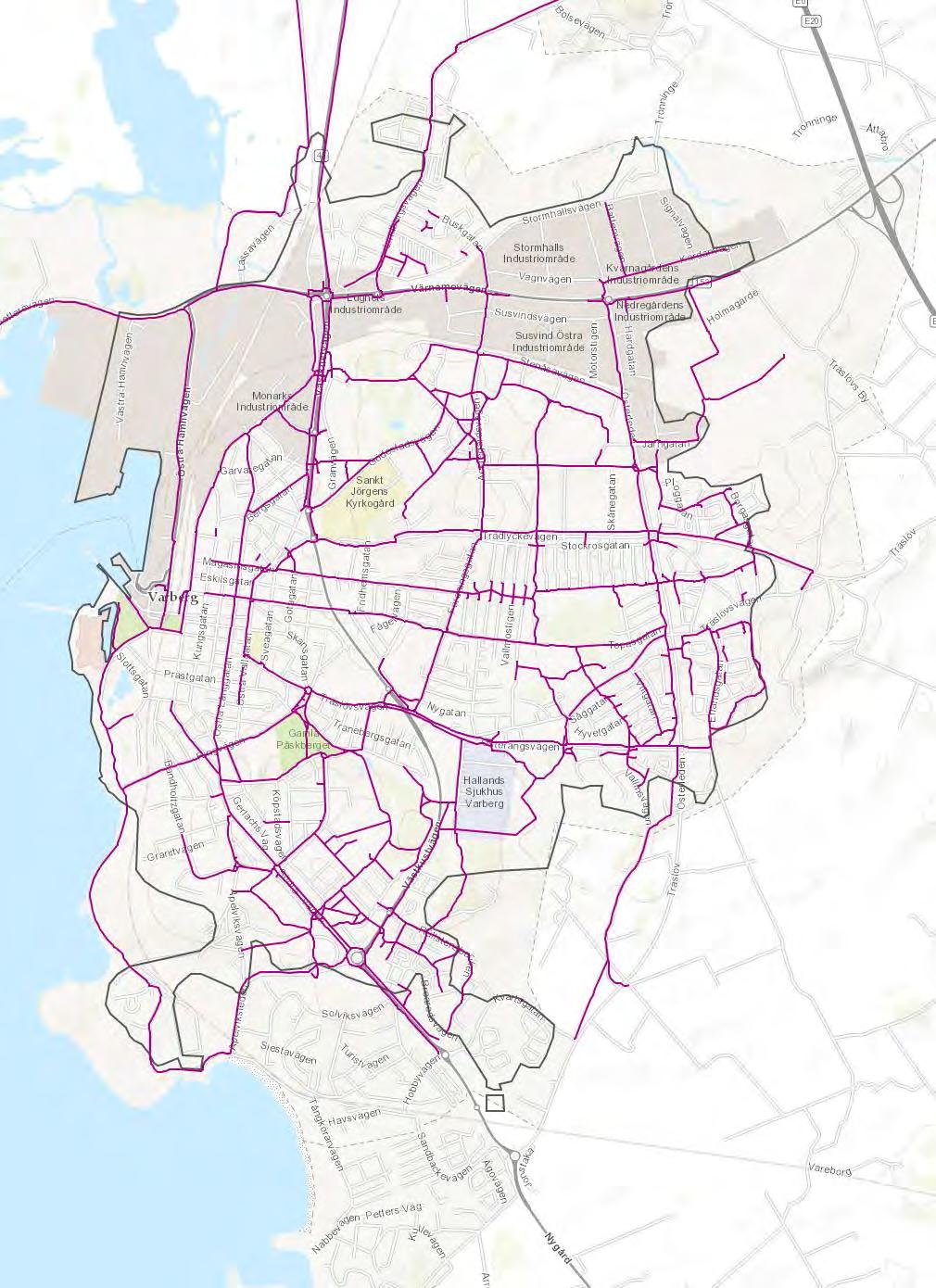 3.3 Cykelnätet Cykelnätet är betydelsefullt för persontransporter och rekreation.