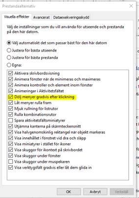 Eventuellt måste man vara administratör på sin dator för att kunna utföra ändringen så om du inte har behörighet att utföra åtgärden kan du be IT-stöd eller din ITsamordnare om hjälp.