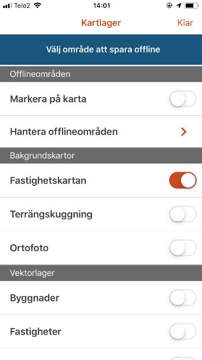 4. Arbeta med kartor och skapa geometrier Kartan är Fältregs kärna och består av bakgrundskartor, vektorlager och eventuella egna raster- och vektordata som importerats till en fältsession.