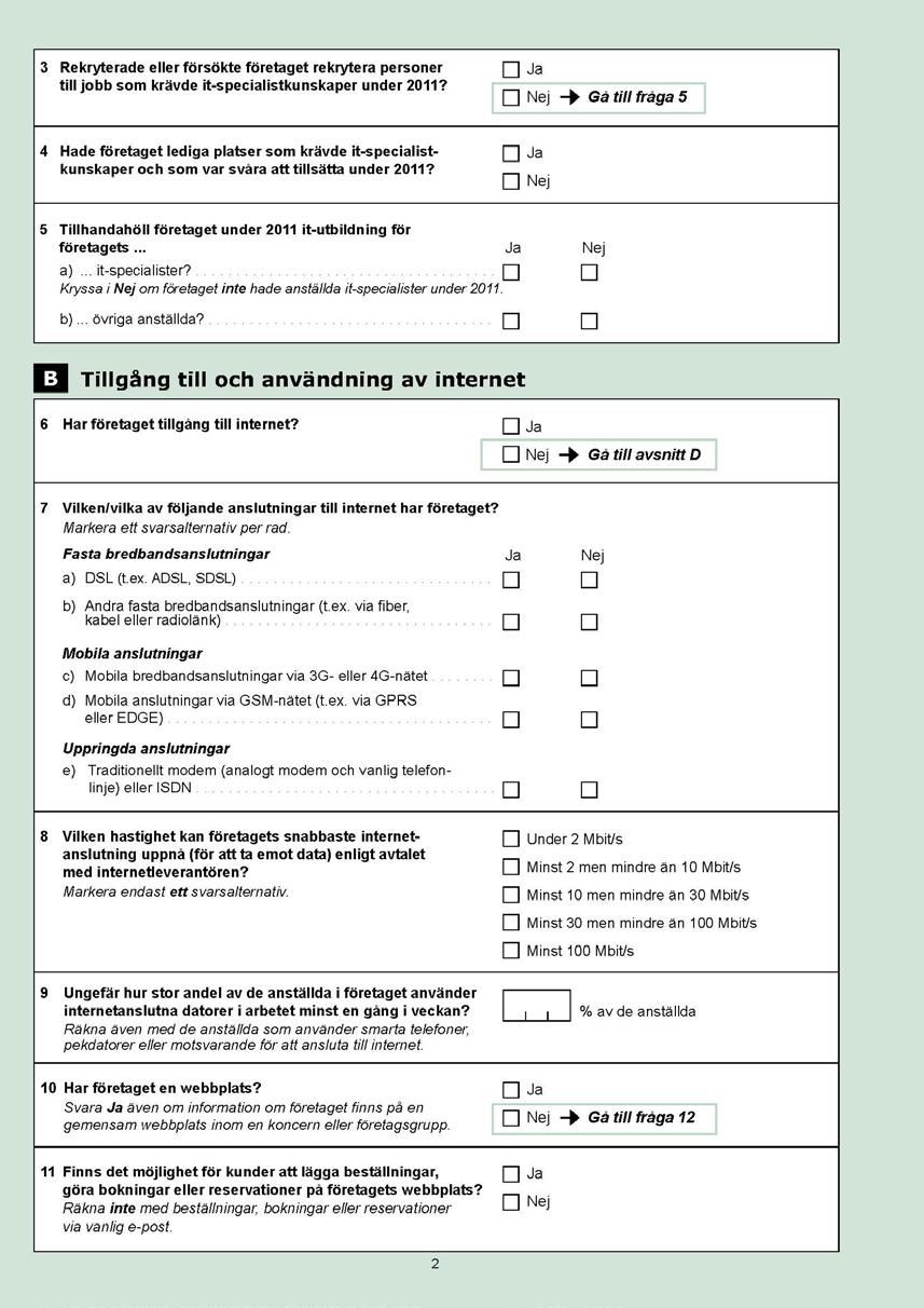 Bilagor Företagens användning av