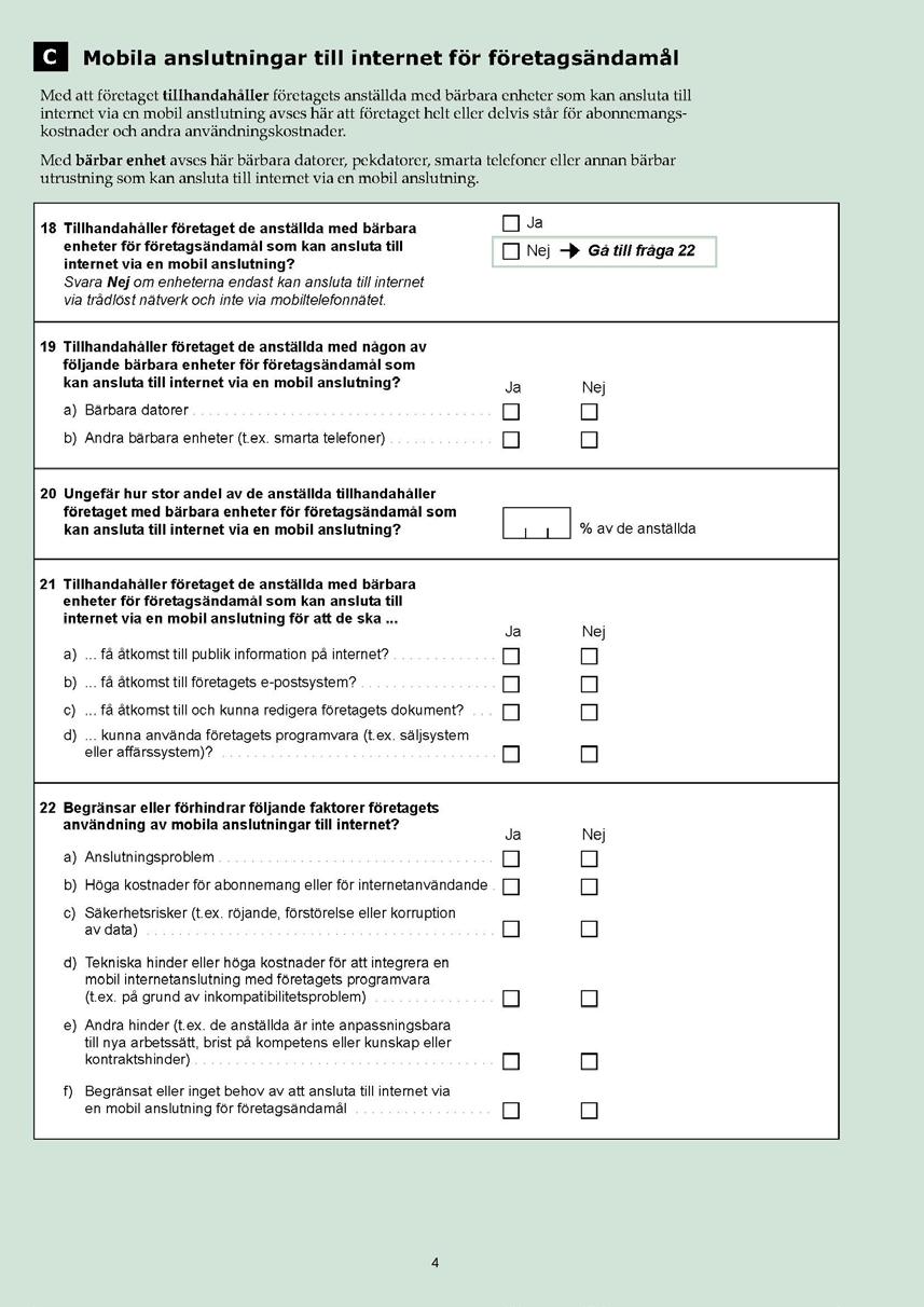 Bilagor Företagens användning av