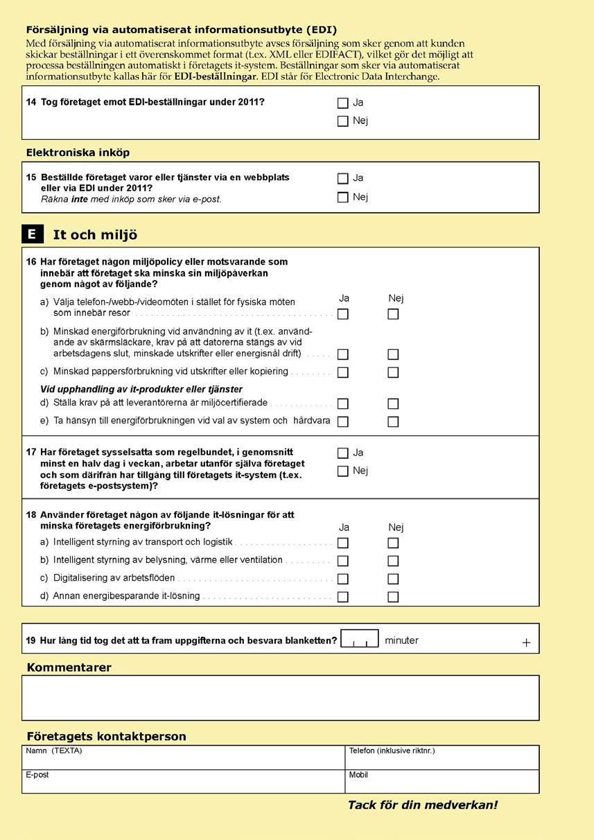 Bilagor Företagens användning av