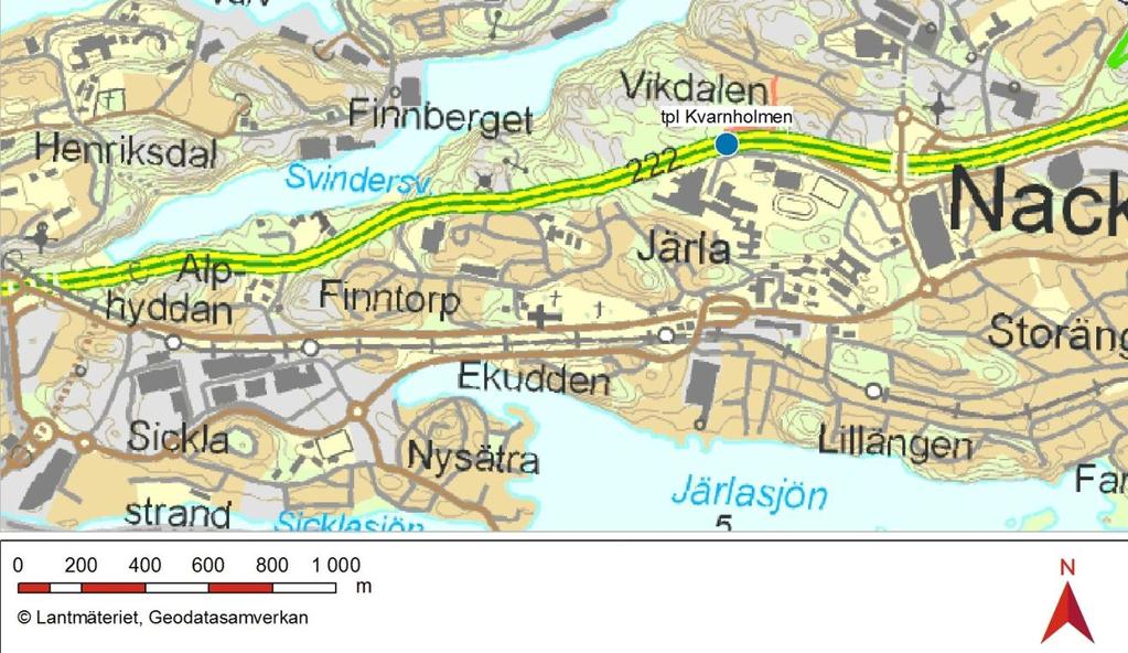 1 Inledning Föreliggande PM är en del av underlaget till vägplan för trafikplats Kvarnholmen och syftar till att beskriva befintligt och framtida avvattningssystem för två västgående ramper.