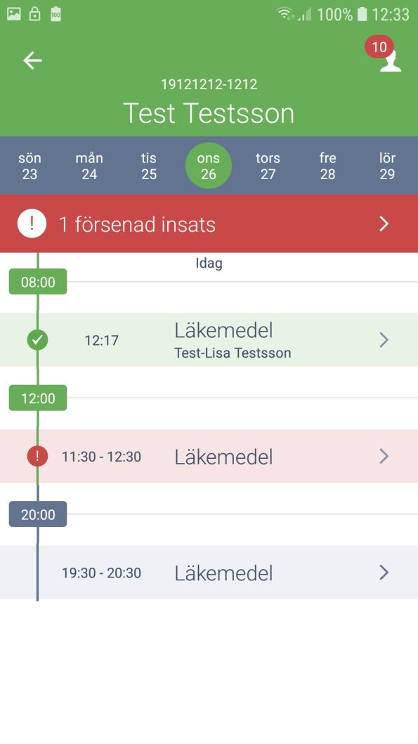 Färgkoder Insatserna kan ha olika färg Grön insatsen är signerad Röd insatsen är inte signerad och försenad Blå insatsen är inte signerad men det är heller inte dags för den