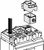 Compact NS80 till NS630 Compact NS80H MA och Compact NSC100N Direktanslutning med skalad kabel 1,5-50 mm 2 5 Anslutning med fördelningsklämma Kabel (Al/Cu) Med upp till 3 parallella kablar 3 x 1,5-10