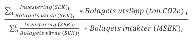 för våra fonder Hur beräknas koldioxidavtrycket?