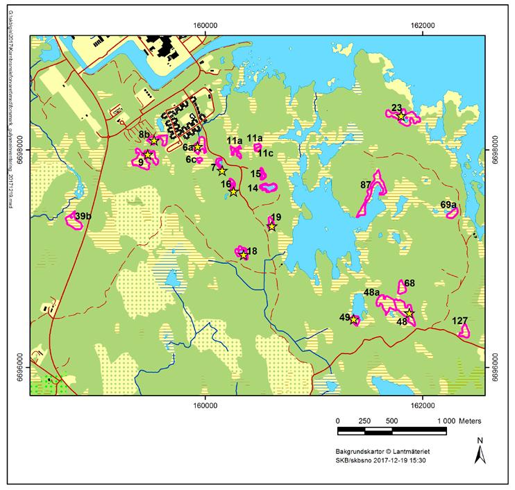 2 Metod Totalt inventerades 21 våtmarker av Naturföretaget 2017. Dessa våtmarker har endera gamla fynd av gulyxne eller är lämpliga att hysa arten.
