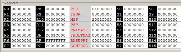 Programutveckling i assemblerspråk Samtliga register är 32 bitar breda.