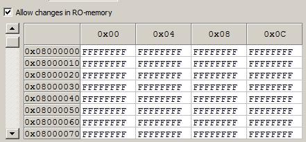 Arbetsbok för MD407 I ett verkligt system kan sådana minnen normalt sett inte skrivas, (en speciell programmeringsrutin