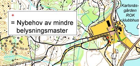 Det behövs starkare belysning för att bättre kunna arrangera kvällstävlingar eftersom det exempelvis är svårt att urskilja skidåkarnas nummerlappar i nuvarande belysning.