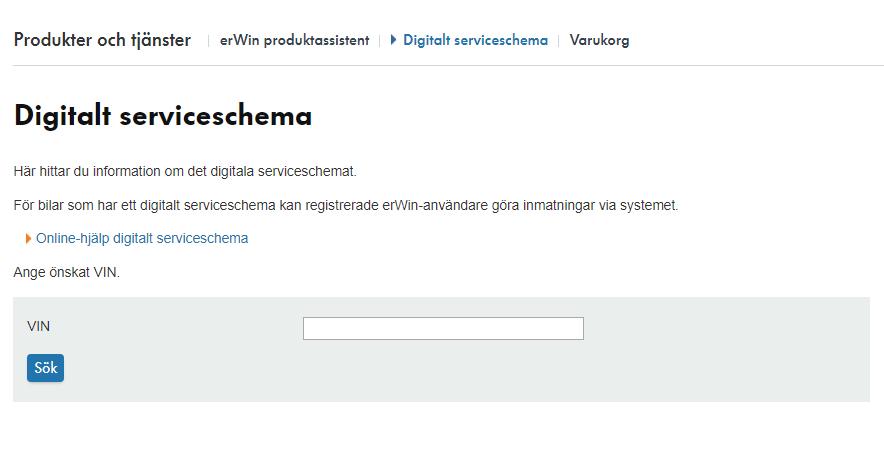 Bilsökning Härifrån fungerar registreringen likadant oavsett vilket av märkena AUDI, VW, SEAT