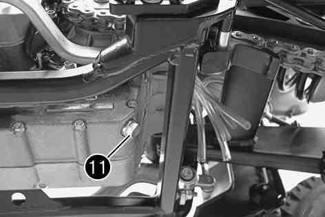 Specifikation Oljeavtappningsskruv med magnet M12x1,5 20 Nm Montera motorskyddet. ( s 111) 16.