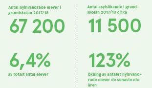 Barn som flytt en heterogen grupp Olika skolbakgrund Olika vägar in i Sverige Ensamkommande barn Barn i