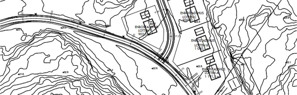 detaljplanen. 3 Underlag 3.1 Geotekniska undersökningar Inga tidigare utförda undersökningar i aktuellt område har funnits att tillgå.