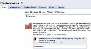 Ellagårds byalag på Facebook Visste du att byalaget har en grupp på Facebook? Om inte är det kanske dags att gå in och anmäla sig. Du kan se sidan även om du inte är medlem på FB.