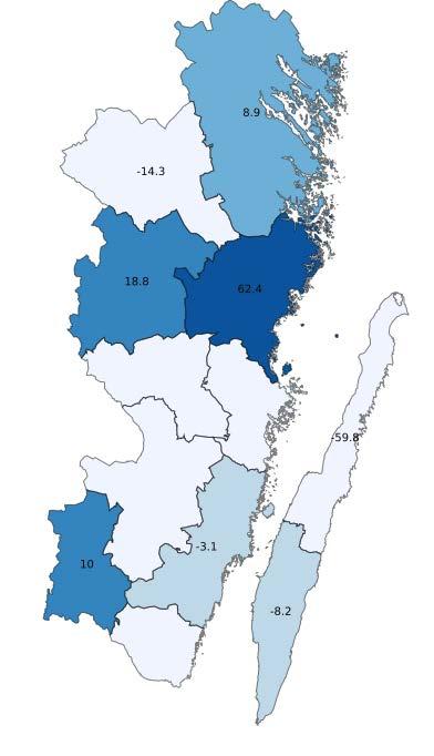 Gästnätter i Region Kalmar län, jan 2019