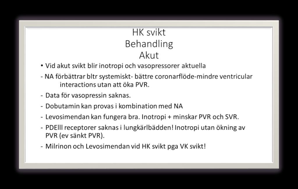 HK svikt och anestesi Optimera