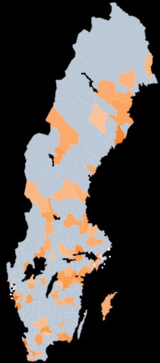 Rekrytering Nationellt representativt urval, SCB Region Stads- och landsbygdskommun