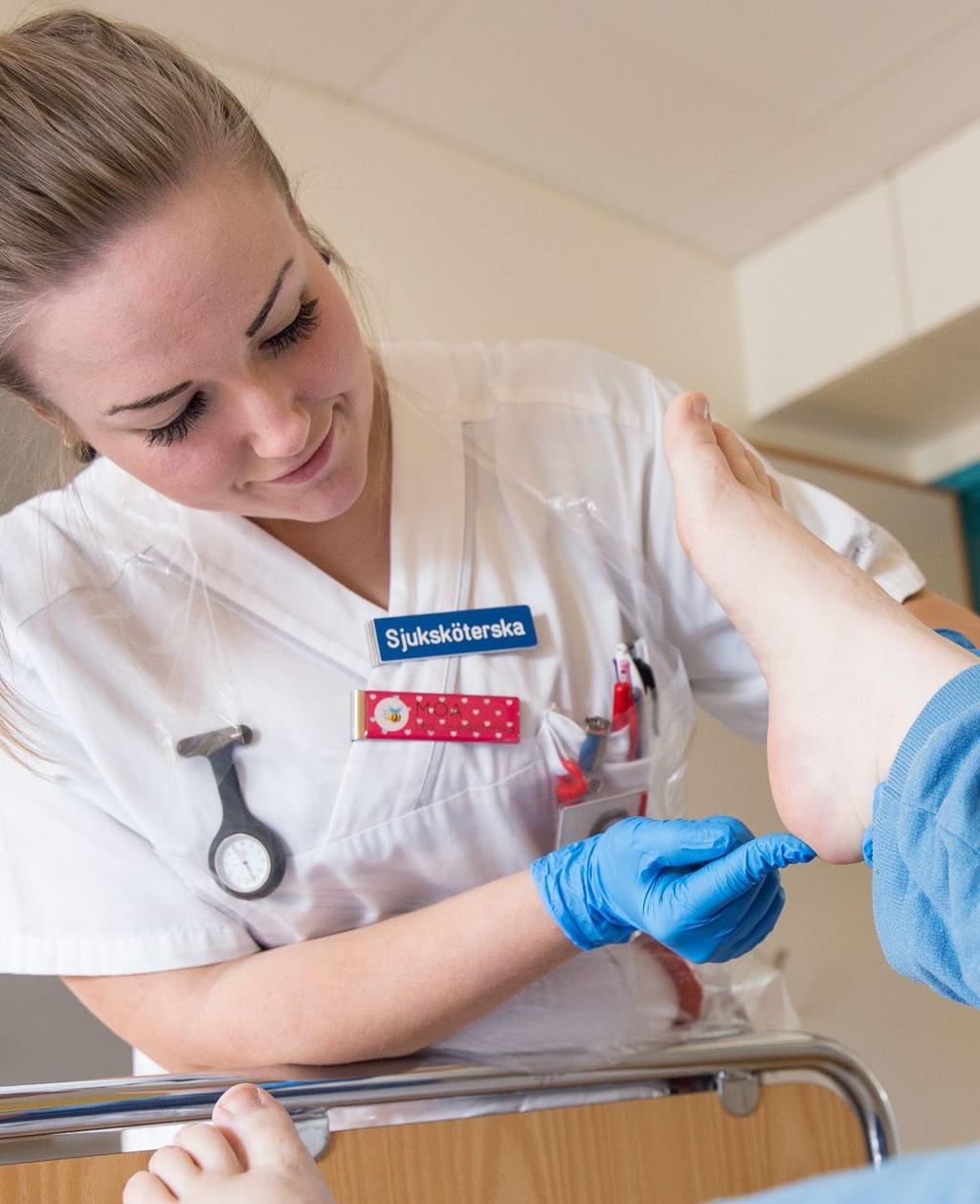 Nationell mätning 6 mars: På länets sjukhus hade 4,8 procent (riket 12,3 procent) av patienterna tryckskador eller trycksår, lägst