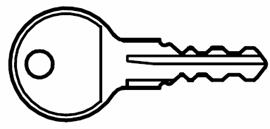 ENS2729 Lock för lås ETA2622 Nyckel 004