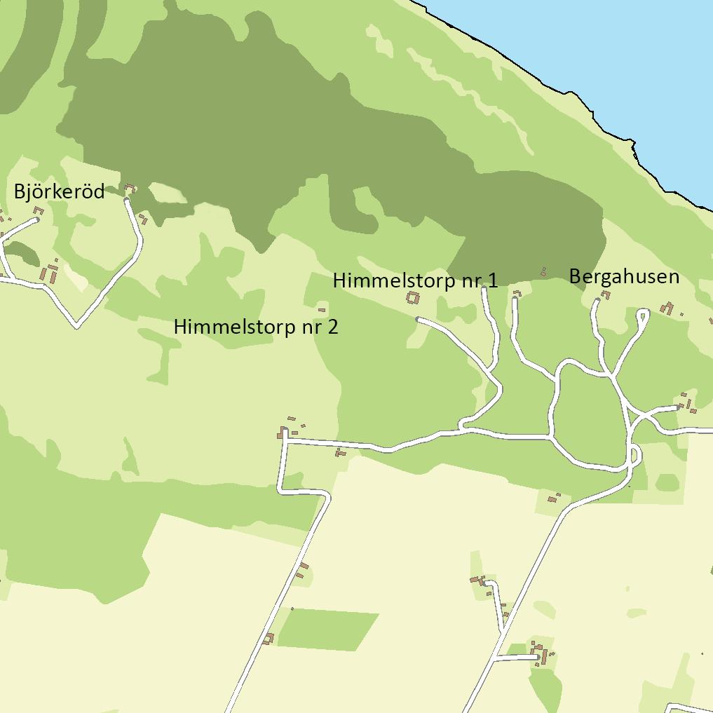 Himmelstorp nr 2 bildar tillsammans med Himmelstorp nr 1 en liten by belägen på en platå på Kullabergs sydsluttning. Öster om byn ligger torpsamhället Bergahusen och i väster byn Björkeröd.