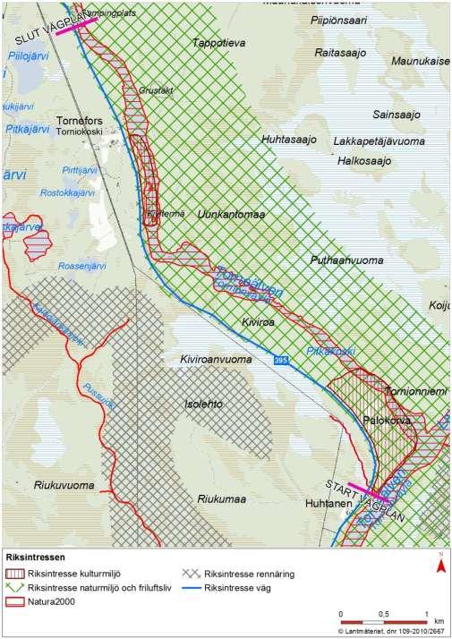 Miljöförutsättningar Riksintressen Riksintresse naturmiljö Riksintresse friluftsliv Natura