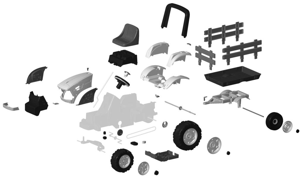 3 DX 1 2 5 7 3 SX 6 MAXI DIESEL TRACTOR cod.