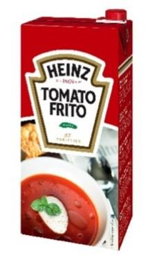 DABAS Produktklassificering: 101810996221 / Kolonial/Speceri Såser, huvudrätts Såser, färdiga Tomatbaserade såser Antal portioner: 35 Marknadsbudskap: Tomato Frito är en Spansk tomatgrundsås.