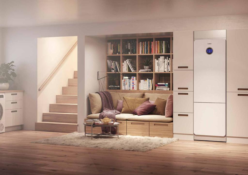 Bosch 7001i LWM/LWMF Lägre värmekostnader. Mer mys. Vår allra nyaste bergvärmepump är byggd för maximal värmeeffekt, stora mängder varmvatten och är fylld med energisparande funktioner.