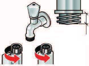 AquaäSecure Standard Ta bort transportsäkringarna Vattenanslutning beroende på modell Före första användning måste du ta bort transportsäkringarna. Spara dem för ev. transporter.