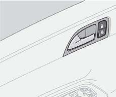 05 Lås och larm Låsning och upplåsning Låsning/upplåsning från insidan Dra två gånger i handtaget, dörrarna låses upp och öppnas.