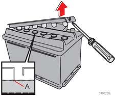 09 Underhåll och service 09 Batteri Batteriskötsel VARNING Batterier kan bilda knallgas som är mycket explosiv.