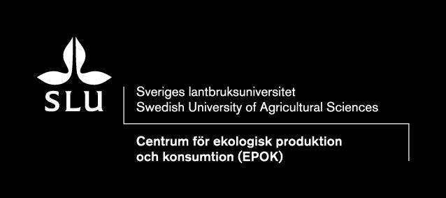 Eva Hagström 2 1 Föreståndare, EPOK Centrum för ekologisk