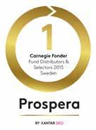 Ansvarsfulla investeringar Vad är hållbarhetsarbete - konkret? Carnegie Fonder får guldmedalj för bästa fondbolag i Prosperas undersökning.