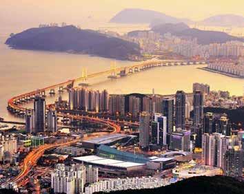 15 april Fukuoka 16 april Busan, Sydkorea I sundet mellan Korea och Japan på samma breddgrad som Los Angeles, ligger Staden Busan